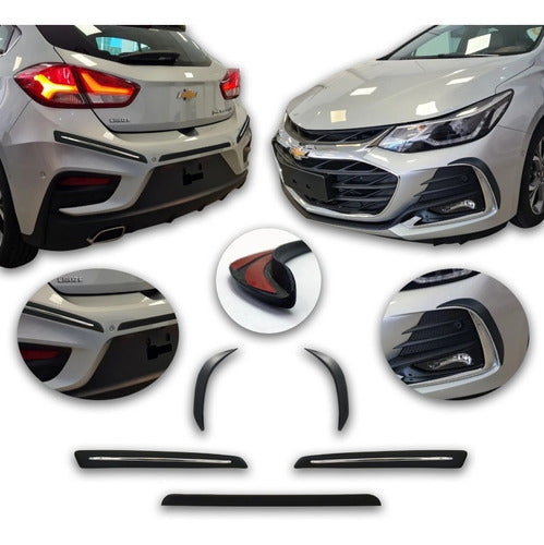 Kenny Molduras Red Bumpers for Chevrolet Cruze 5P 2020/23 4