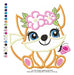 Elma Matrizes Embroidery Machine Matrices Forest Fox Girl 4203 4