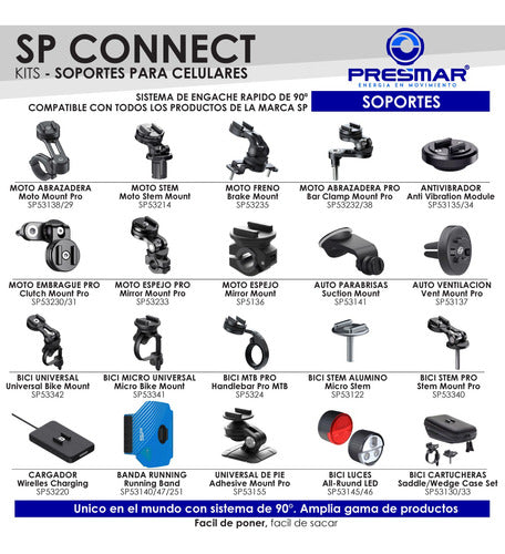 SP Connect Motorcycle Handlebar Phone Mount LT System 5