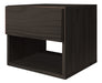 Sajo Kit 2 Floating Modern Nightstand with Drawer and Shelf - Wood 2