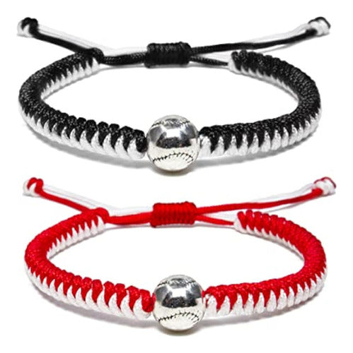 Handmade Braided Bracelets Baseball Gifts For Boys 0