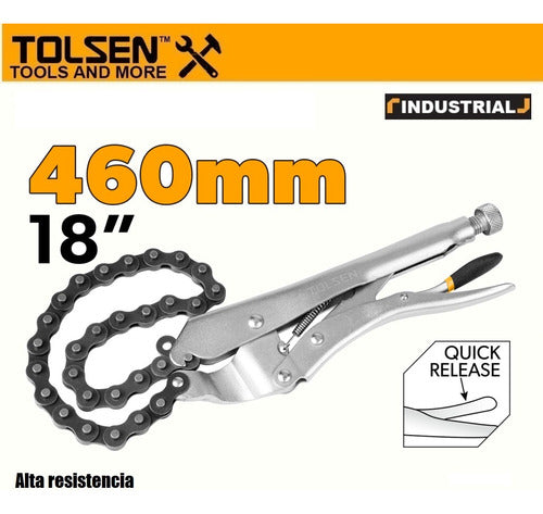 Pinza Morza Cadena Tolsen 10050 18 PuLG. Industrial 1