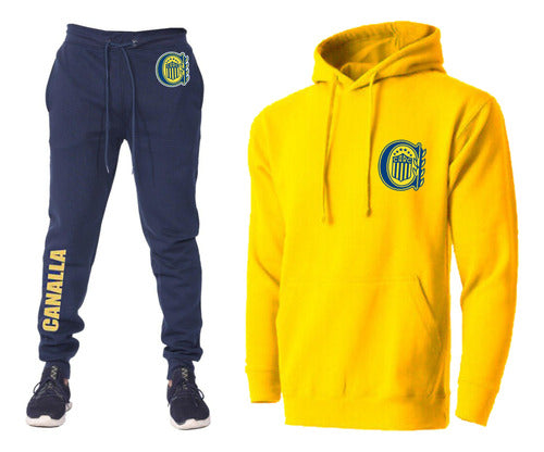 Rosario Central Fleece Hoodie and Jogger Pants Set 0