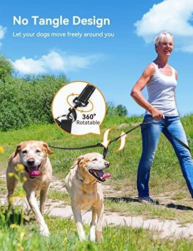 Youthink Double Dog Leash (Size L) 2