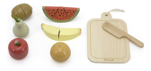 PolarB Cutting Board Fruits Wooden Cadaqués Kids 1