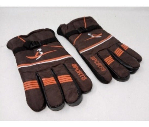 Guantes Para Hombre 16730b Naranja Dimensión: 27 Cm De Largo 0