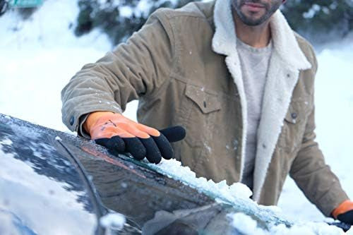 G & F Products Winter Gloves 100% Waterproof for Outdoors Cold Weather Orange 1