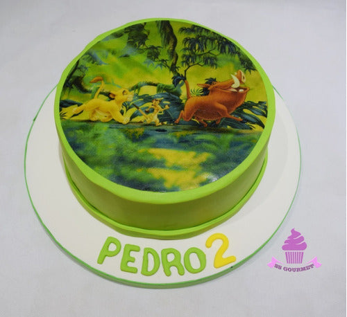 Torta Hakuna Matata Timon Y Pumba - Mesa Dulce Tematica 0