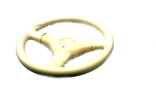 UFLEX Ultraflex Cream Colored Padded Steering Wheel Ø 350mm 0