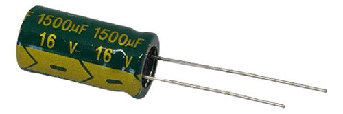 Chong Capacitor Electrolítico Low ESR 1500uf 16V 105°C Pack X 10 0