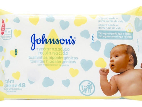 Johnson's Baby Kit X12 Toallitas Húmedas Recién Nacidos 48u 3