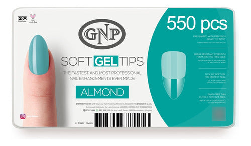 GNP Soft Gel Tips X550 Units - Flex-Fit Soft Gel 0