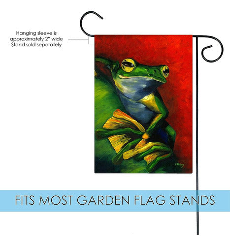 Toland Home Garden Tranquil Tree Frog Garden Flag 12x18 2