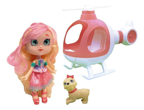 Playset Muneca C/helicoptero Y Mascota Best Friends Shp 1