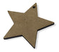 Pack of 100 Laser-Cut 8cm MDF Stars with Hanging Hole 4