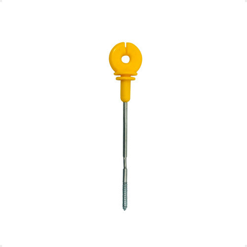 DOMHOUSE 50 Long Screw Insulators for Electric Fence 0