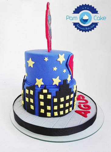 PamCakehouse Torta Artesanal Cumpleaños Personalizadas Superman 2