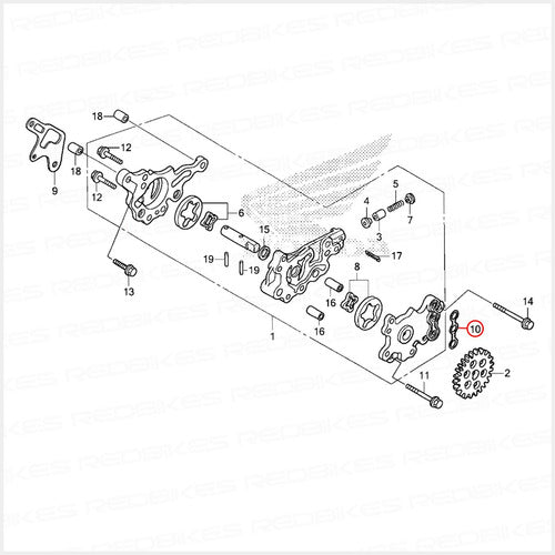 Honda Oring Bomba Aceite Falcon Nx 400 Original Honda Japon J1 1