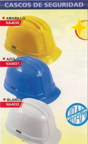 Casco De Seguridad Azul Power Na4031 4