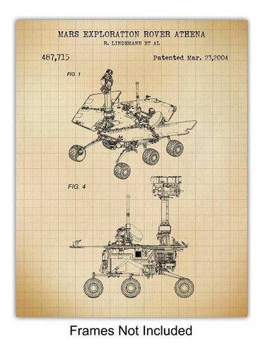 Yellowbird Art & Design Nasa Space Exploration Patent Art Prints - Vintage Wall Art 1