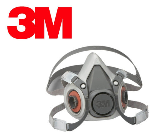 3M Semi-Mask Respirator 6200 Size M 0