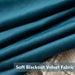 Miulee - Velvet Blue Curtains 89.8in Long, Curtain Panel Set 5