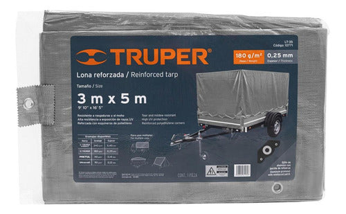 Truper Lona Truper Super Reforzada 3 X 5 M Uso Rudo Camping Camion 1