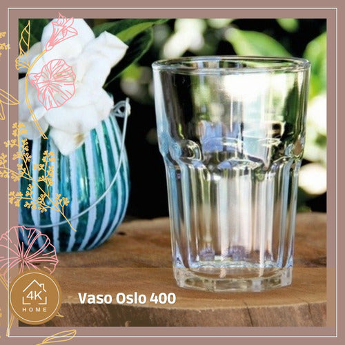 Set Jarra Vallarta + 6 Vasos Oslo 400 Ml Rigolleau 1