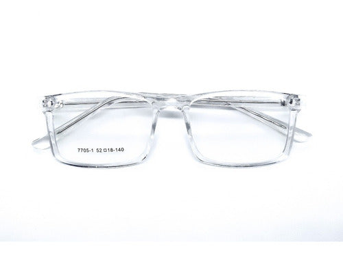 Gatizzoni Transparent Square Frame Glasses for Men Unisex Fashion 0