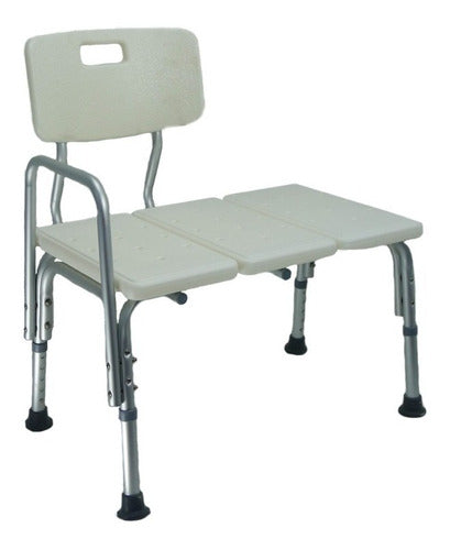 Aluminum Transfer Shower Chair with Backrest 1