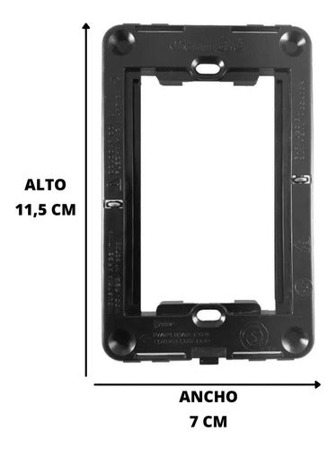 Pack Bastidor Llave Luz Cambre 6970 Siglo 21 Y 22 X10u 3