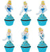 Pack X15 Toppers Para Cupcakes Muffins La Cenicienta 0