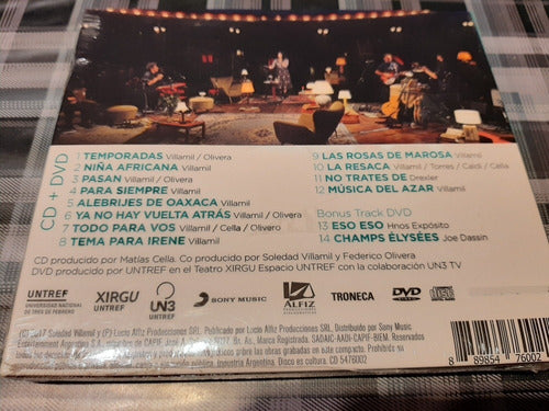 Soledad Villamil - Ni Antes Ni Después - Cd/ Dvd - Cerrado 1