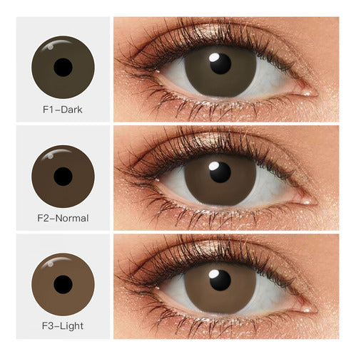 Generic Prosthetic Contact Lenses Annual Brown Tone with Iris 1