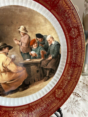 Decorative Porcelain Plate with Masterpiece Painting 3