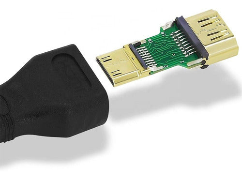 HDMI Female to Mini HDMI Male V1.4 1080P Adapter 2