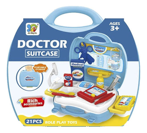 Juguete Valija De Doctor Set X 21 Piezas Para Transportar +3 2