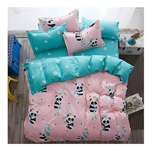 Kfz Baby Panda Juego De Sábanas Con Estampado De Cama Para N 0