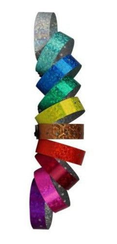 Print Service Holographic Glitter Bracelets VIP Party 15 x 150 Units 0