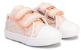 Benk Berlin Print Pink Nude Canvas Sneakers for Babies and Kids with Velcro Strap 4