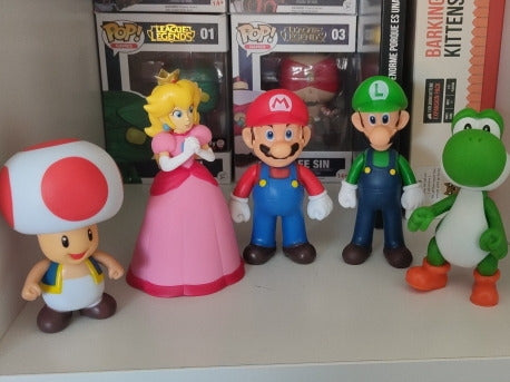 Mario Bros Luigi Princesa Peach Muñecos Personajes 3