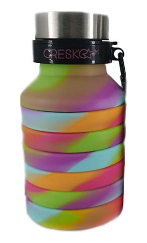 Foldable Silicone Bottle with Keychain by Cresko Casa Valente 1
