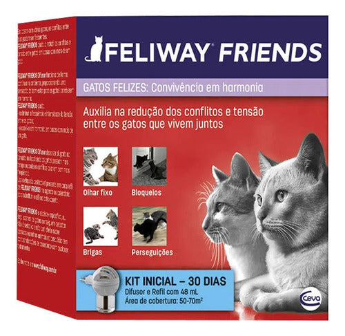 Feliway Friends Ceva Difusor Elétrico + Refil 48ml 0