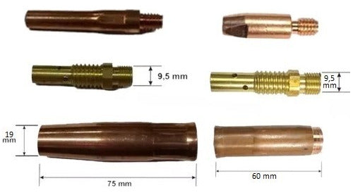 Dugaso Buza Tobera Difusor Pico Contacto Torcha Mig China Lacueva 1