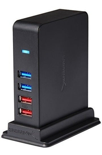 Sabrent 7 Port USB 3.0 Hub + 2 Charging Ports with 12V 4A Adapter 0