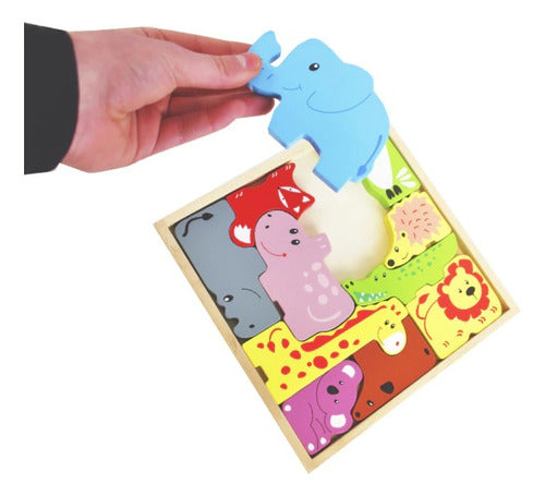 Citykids Jungle Animal Wooden Puzzle 1