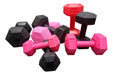 770 Store Hexagonal Dumbbell 3kg x 2 Units PVC Quality Gym 7