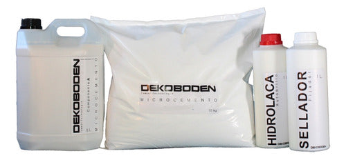 Dekoboden Microcemento Alisado Kit for 10 m² with Lacquer and Sealer 0