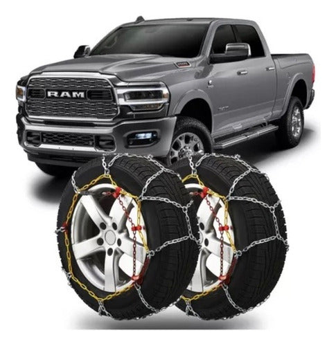 COVERTEX Cadenas Para Nieve Barro 16mm Camioneta Dodge Ram Reforzada 0