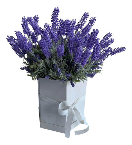 20 Flores De Lavanda Artificial Realista P Decoração De Vaso 0